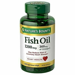 Natures Bounty Omega-3 Fish Oil 1200 mg Softgels 320 each 