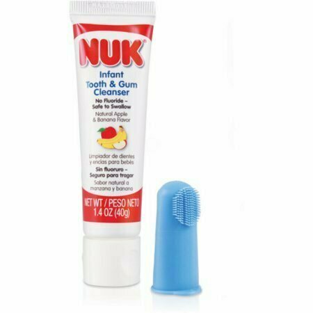 NUK Infant Tooth & Gum Cleanser, Apple & Banana Flavor 1.40 oz 