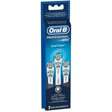 Oral-B Dual Clean Replacement Brushheads 3 each 