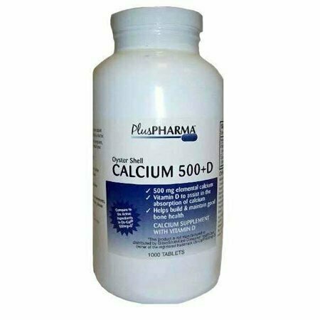 Oyster Shell Calcium 500mg + Vitamin D 200iu (Compare to OsCal 500mg+D) 