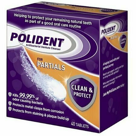 Polident Partials, Antibacterial Denture Cleanser 40 each 