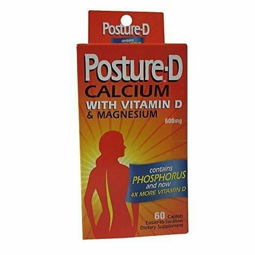 POSTURE-D CALCIUM CAPLET 600 MG 60ct 