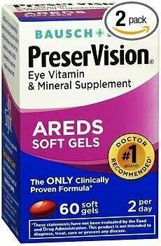 PreserVision AREDS Eye Vitamin & Mineral Supplement - 60 Softgels 