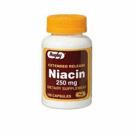 RUGBY NIACIN ER 250MG CAPSULE NIACIN-250 MG green/Clr/Yel 100 CAPS 