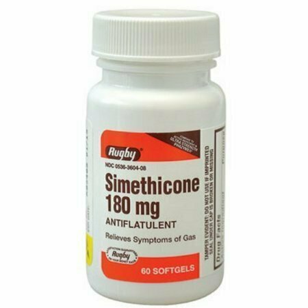 Rugby Simethicone Soft Gel Cap 180Mg 