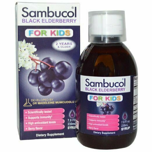 Sambucol Black Elderberry Kids Syrup, 7.8 oz 