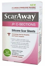 SCARAWAY SILICONE C-SECTION STRIP 4CT 