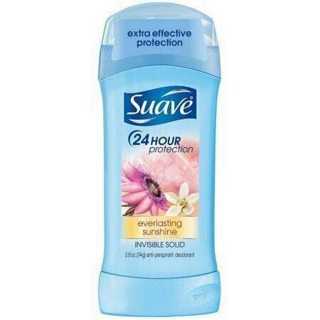 Suave 24HR Protection Antiperspirant & Deodorant Invisible Solid, Everlasting Sunshine 2.6 oz 