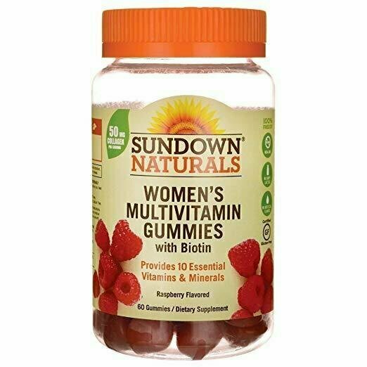Sundown Naturals Womens Multivitamin with Biotin Gluten-Free Gummies - 60 count 