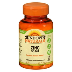 Sundown Naturals Zinc, 50mg 