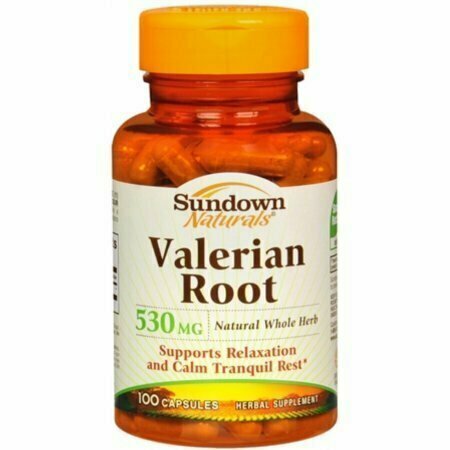 Sundown Valerian Root 530 Mg 100 Capsules 