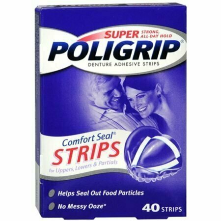 SUPER POLIGRIP Comfort Seal Strips 40 Each 