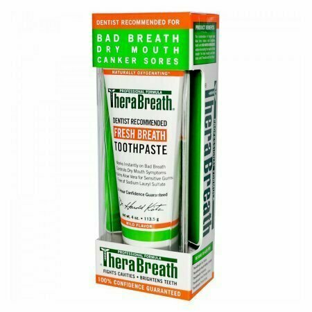 Therabreath Oxygenating Fluoride Toothpaste With Aloe Vera - 4 Oz 