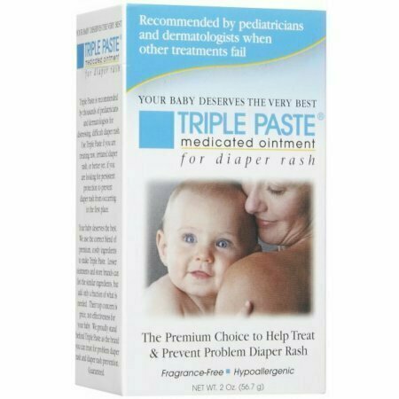 Triple Paste Medicated Ointment for Diaper Rash 2 oz 