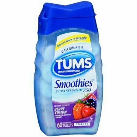 TUMS Smoothies Berry Fusion 60 Tablets 